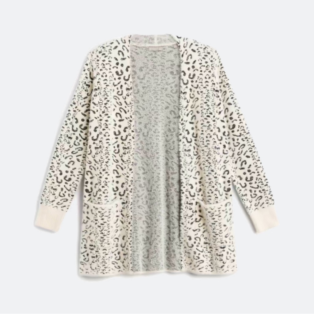 Wallie Fuzzy Open Cardigan